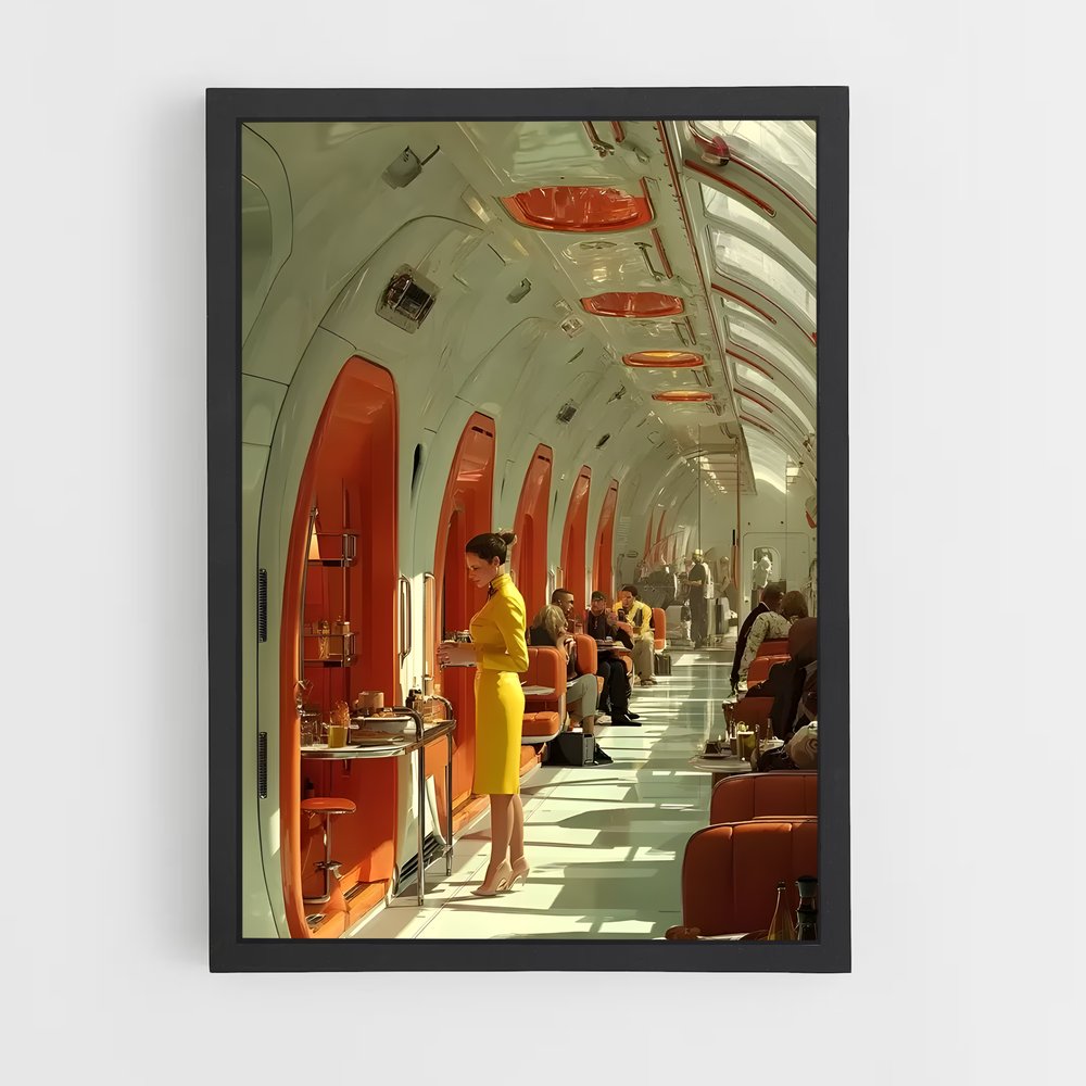 Poster La Salle des Réunions – affiche Espace rétro (vue 2)